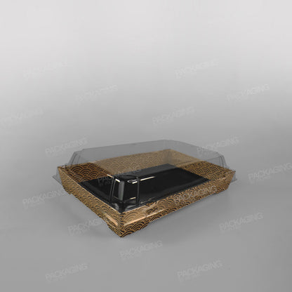 rPET Lid For Sabert Zen Kraft Sushi Tray