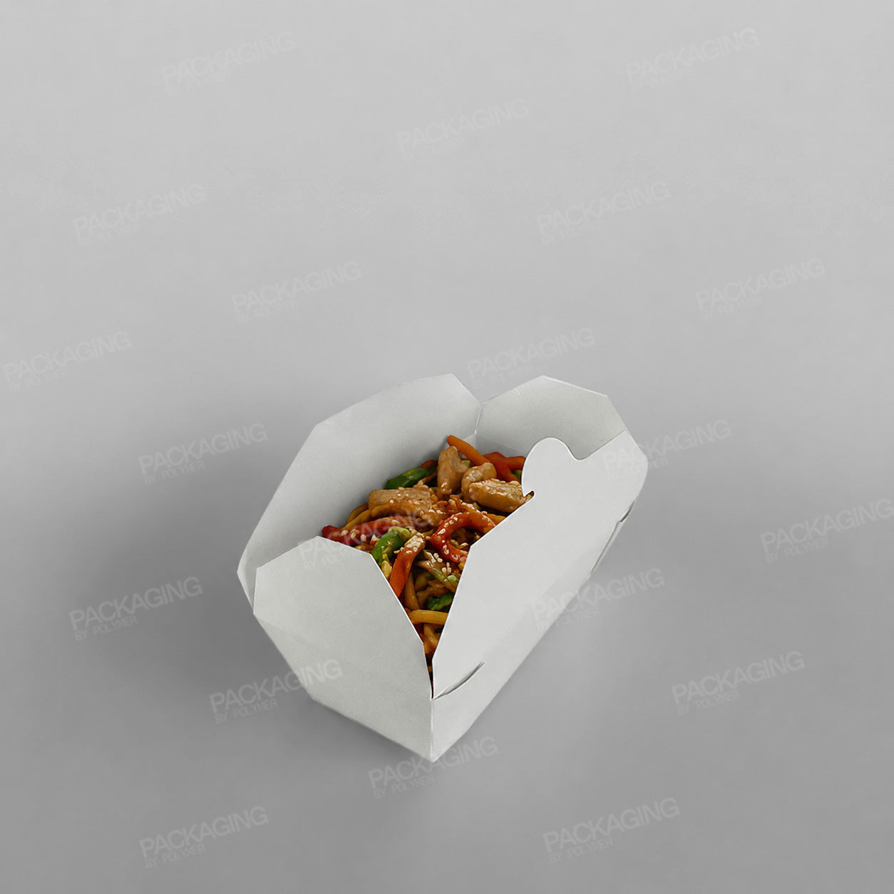 Compostable Leakproof Container, White