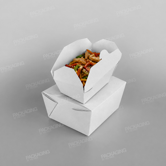 Compostable Leakproof Container, White