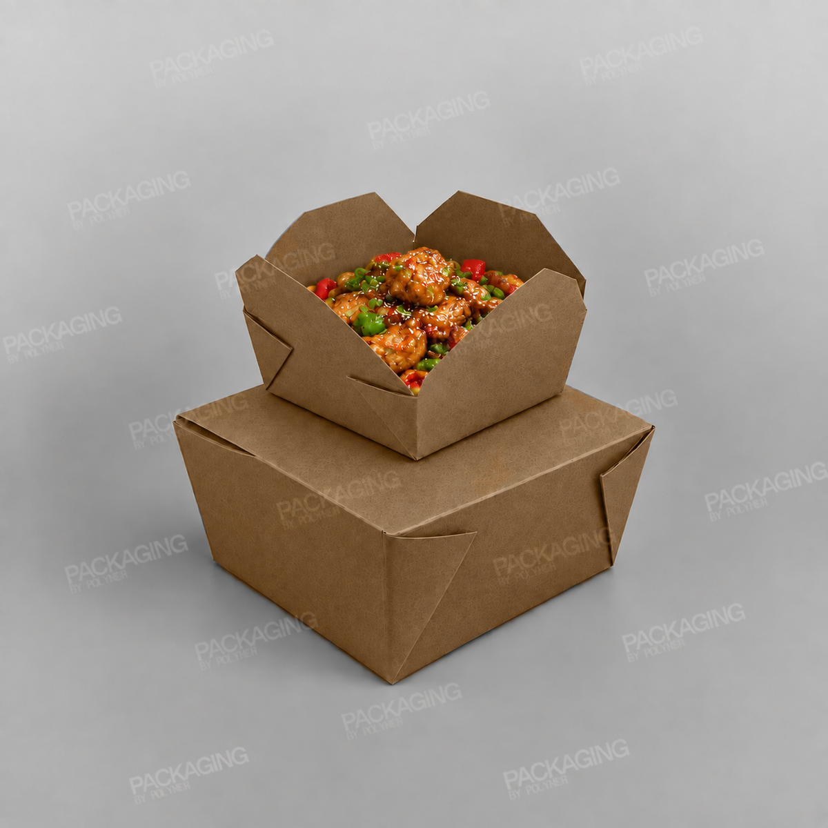 Compostable Leakproof Container, Brown