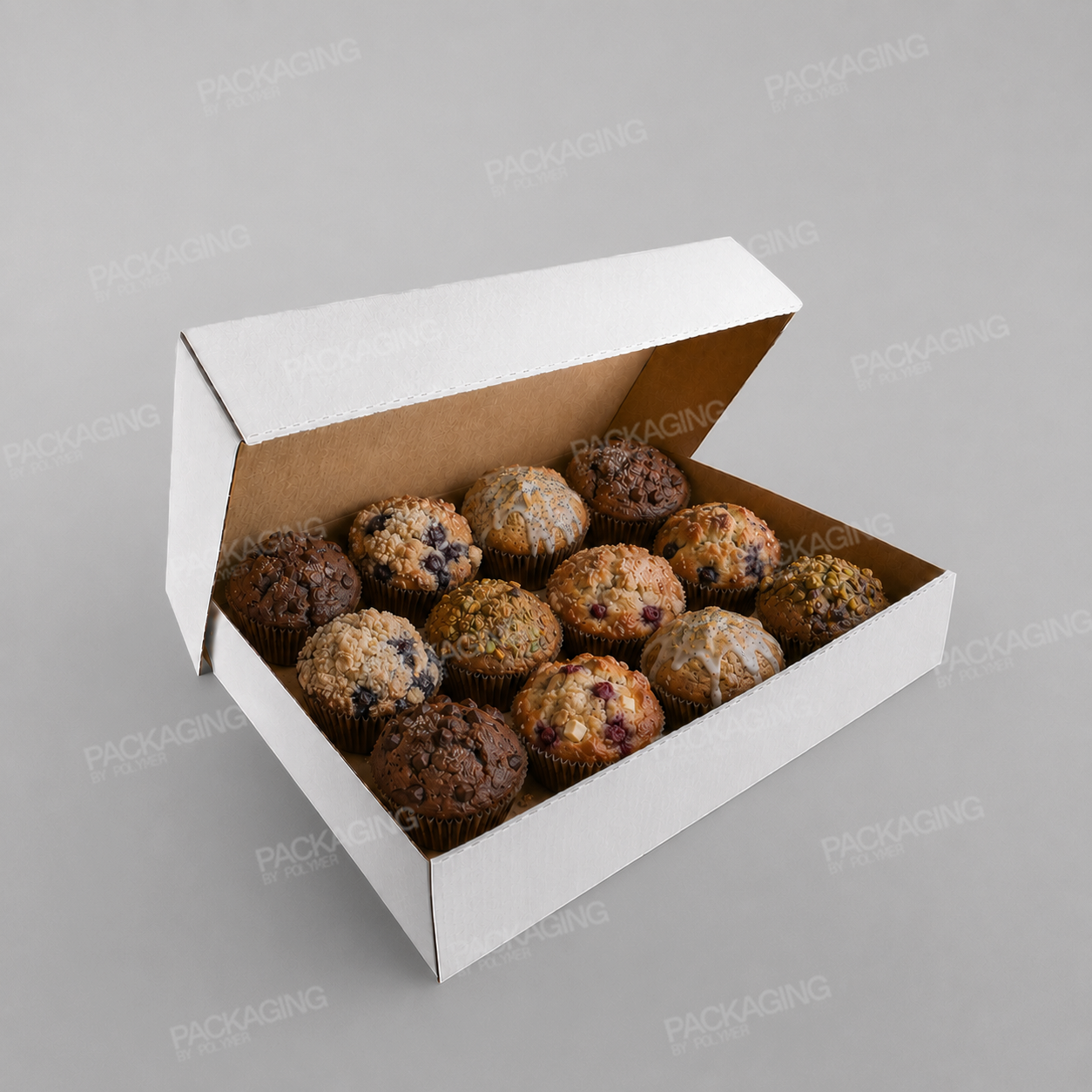 Cardboard Muffin Boxes - 18x12x4inch