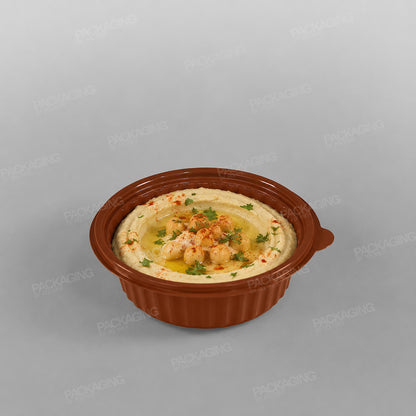 Somoplast Brown Round Microwavable Bowl - 500cc