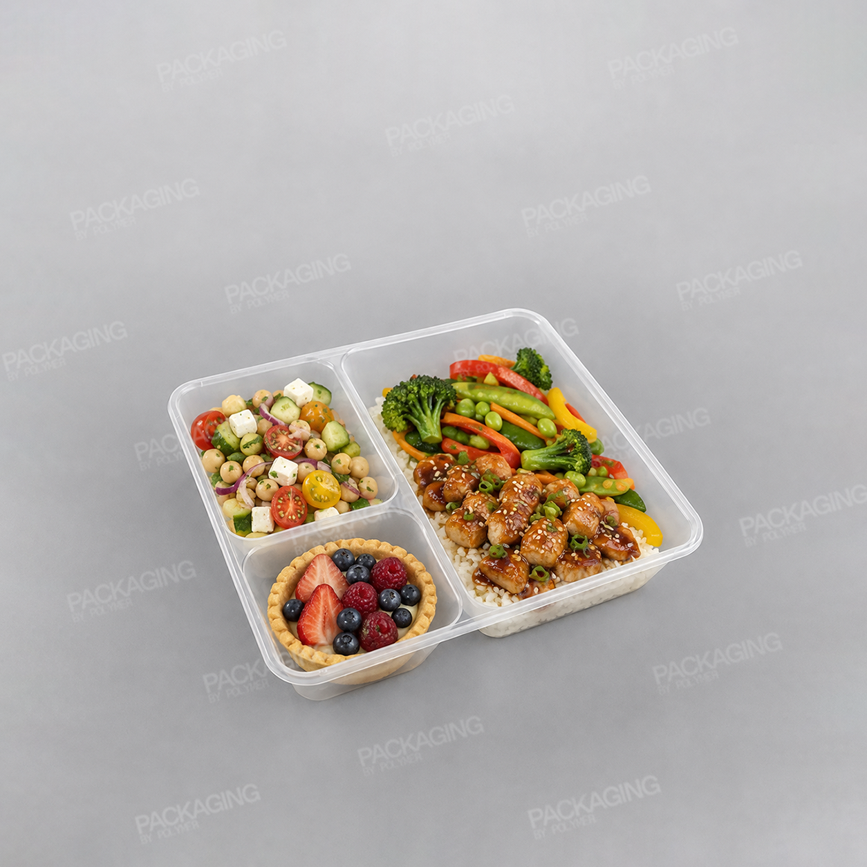 MK 3 Comp Clear Microwave Container & Lids