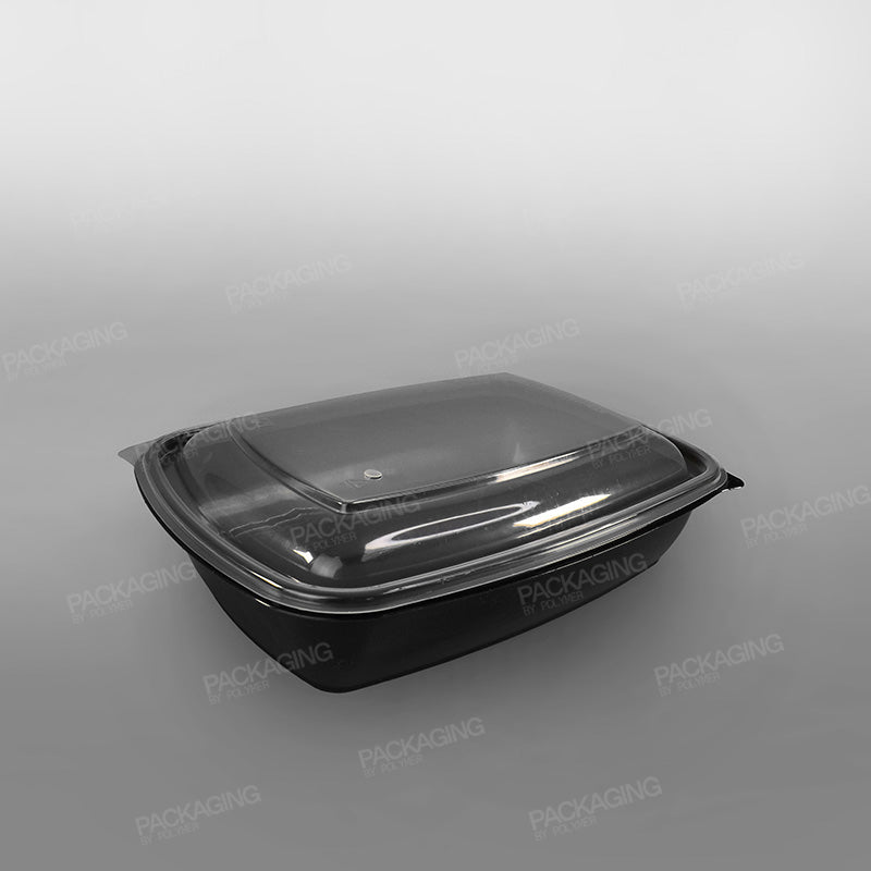 Somoplast Premium Black Rectangular Microwavable Container