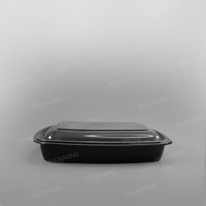 Somoplast Premium Black Rectangular Microwavable Container