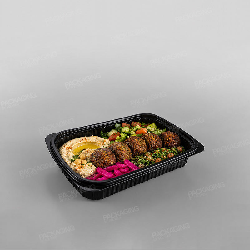 Somoplast Black Microwavable Container
