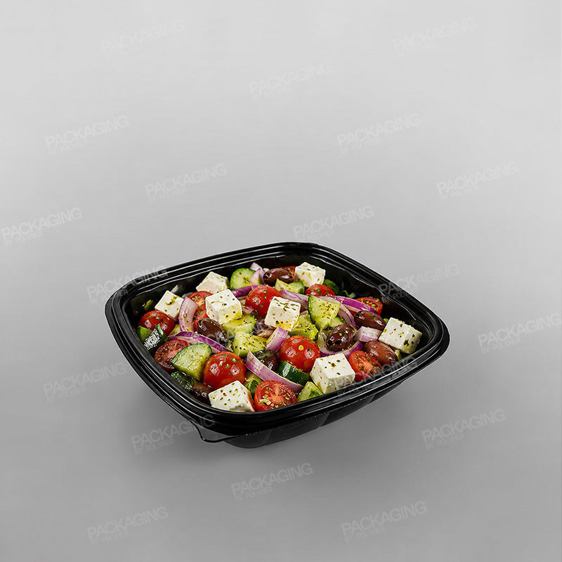 Somoplast Square Black Microwavable Container - 500cc
