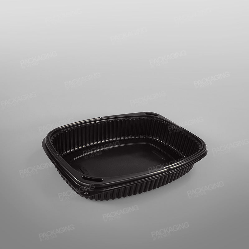 GPI Cookipack Black Microwavable Container