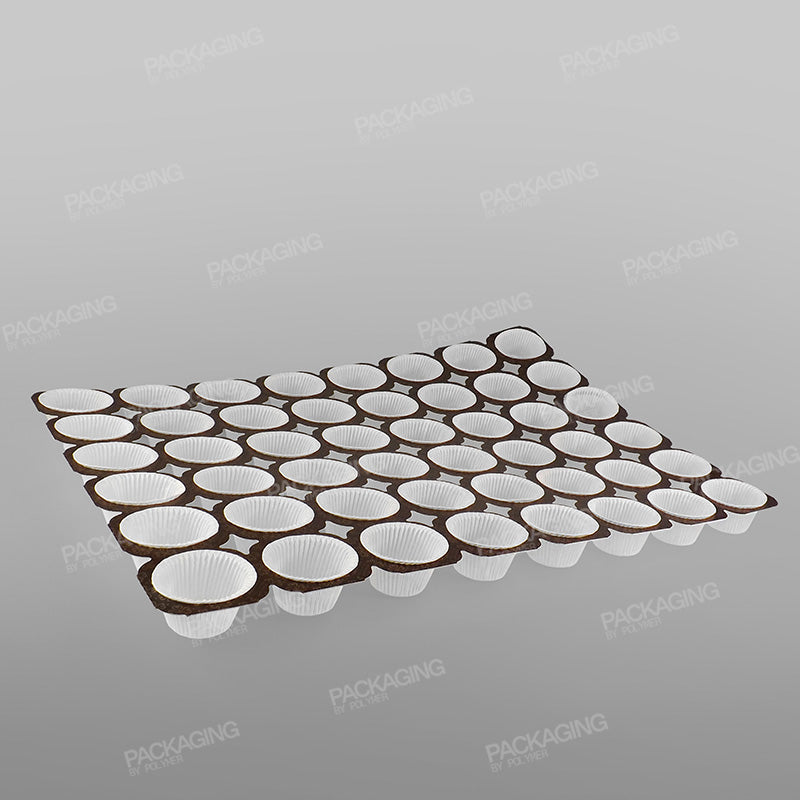 1oz Paper Muffin Cases on Card Tray 48/T [G9F12018]