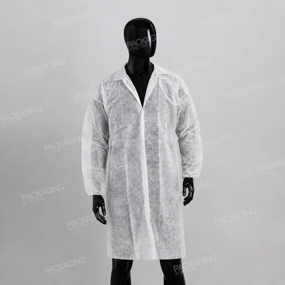 Non Woven Visitor Coat White