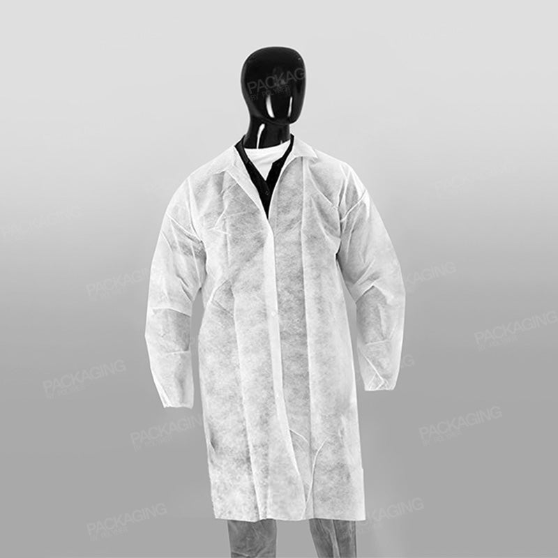 Non Woven Visitor Coat White