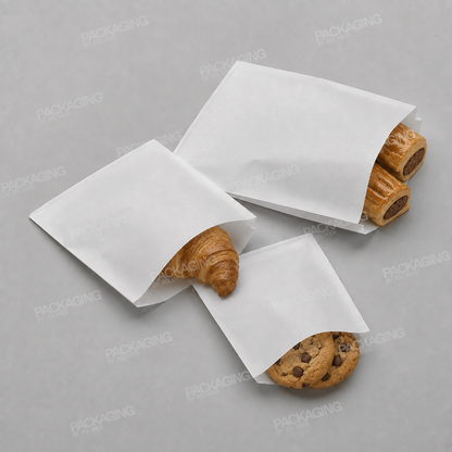 White Sulphite Paper Bag Strung