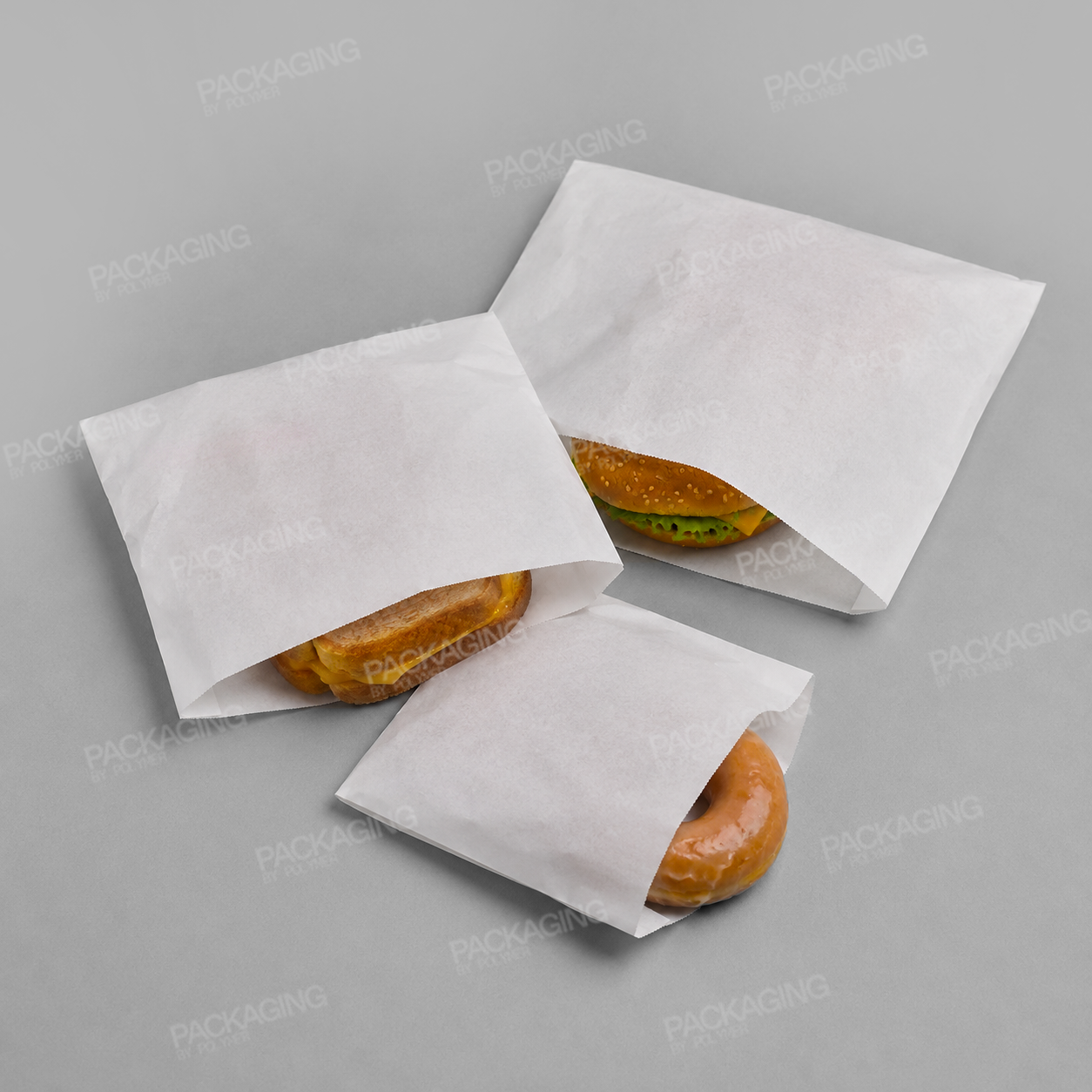 White Greaseproof Paper Bag Strung