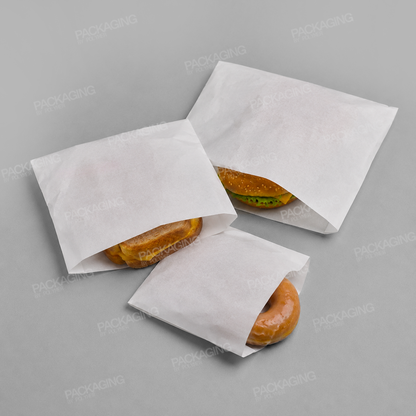 White Greaseproof Paper Bag Strung