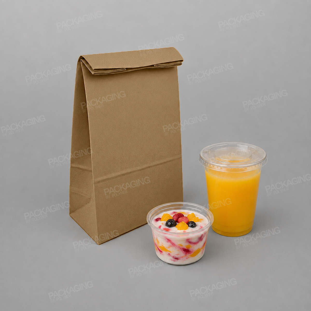 Brown Paper Grab Bag/ Take Away Bag, No Handles