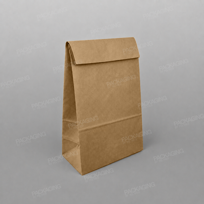Brown Paper Grab Bag/ Take Away Bag, No Handles