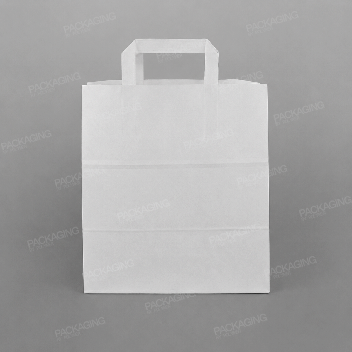 White Paper Carrier Bag Extra Wide