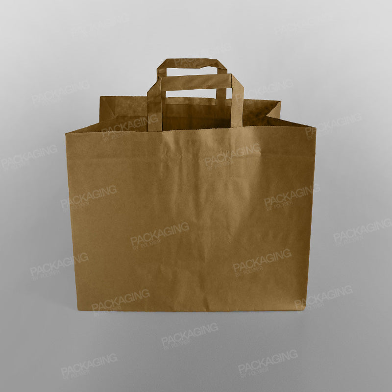 Brown Paper Carrier Bag Extra Wide