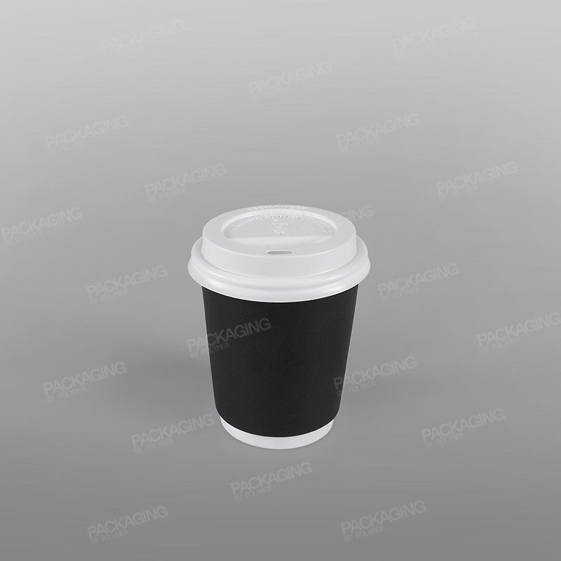 Hippo Hot Plastic Lid - White Domed
