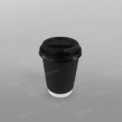 Hippo Hot Plastic Lid - Black Domed