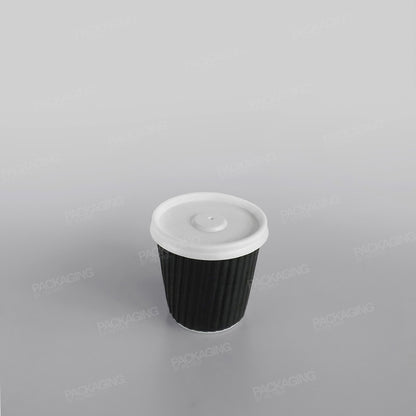 Black Ripple Paper Cup Hot