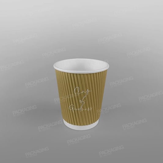 Ripple Kraft Paper Cup Hot - Various Colours
