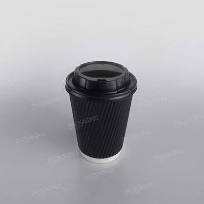Black Ripple Paper Cup Hot