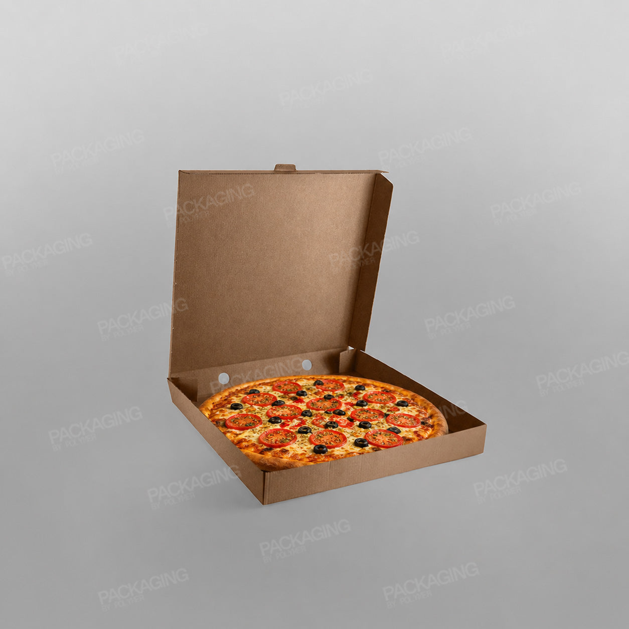 Pizza Box Brown Plain, Square