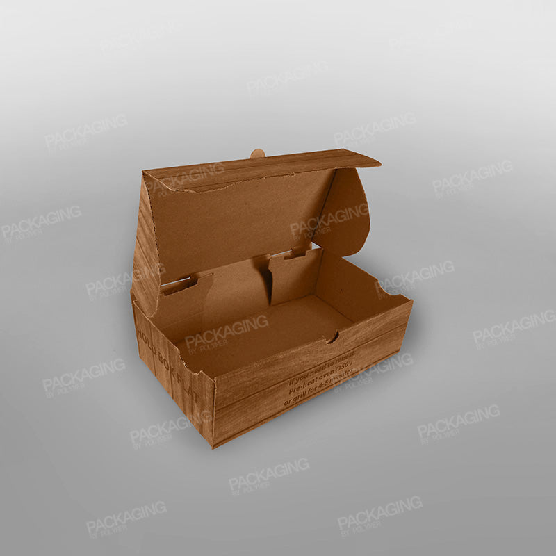 Brown Printed Calzone Box - Tasty Pizza [16 x 28 x 8inch]
