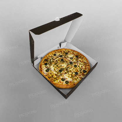 White Square Printed Pizza Box - Freshly Baked