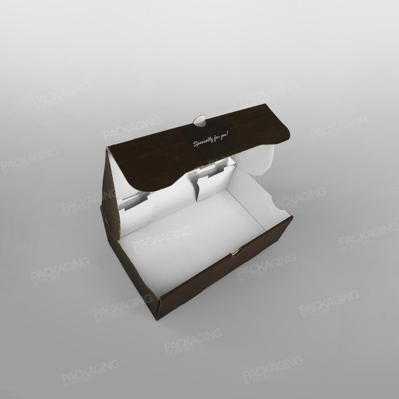 White Printed Calzone Box - Freshly Baked [16 x 28 x 8inch]