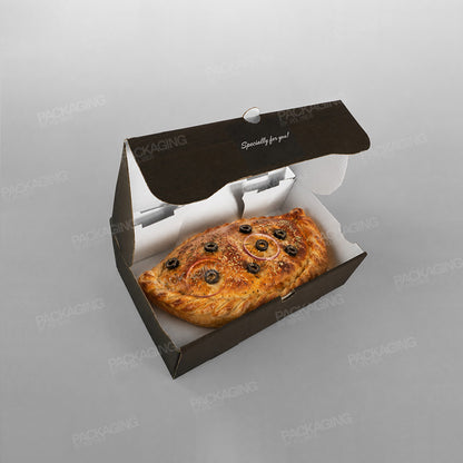 White Printed Calzone Box - Freshly Baked [16 x 28 x 8inch]