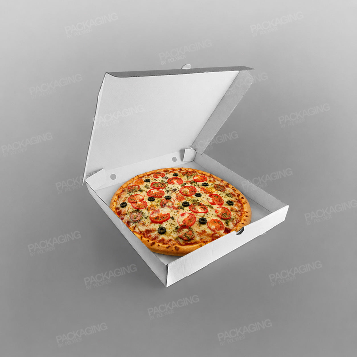 Pizza Box White Plain, Square