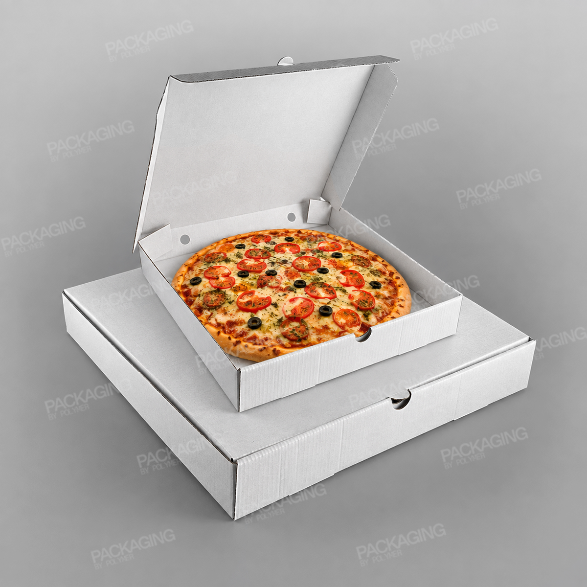 Pizza Box White Plain, Square
