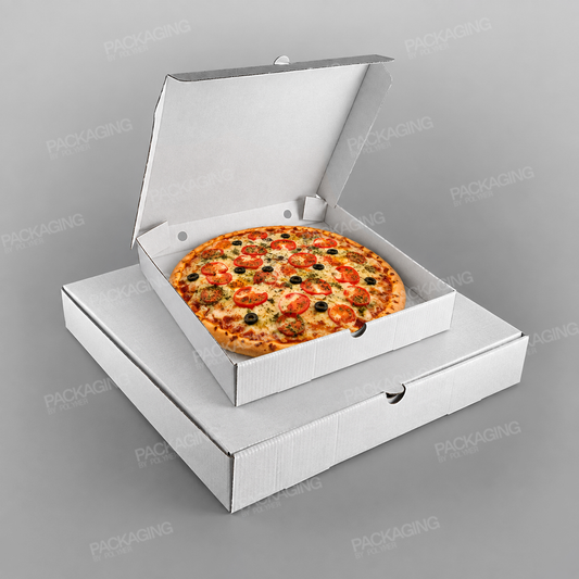 Pizza Box White Plain, Square