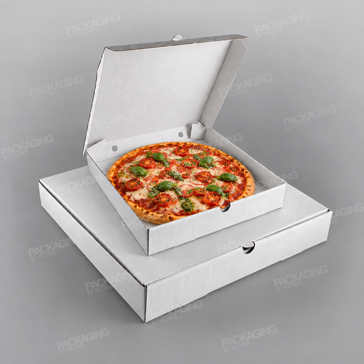 Pizza Box White Plain, Square [Alternative]