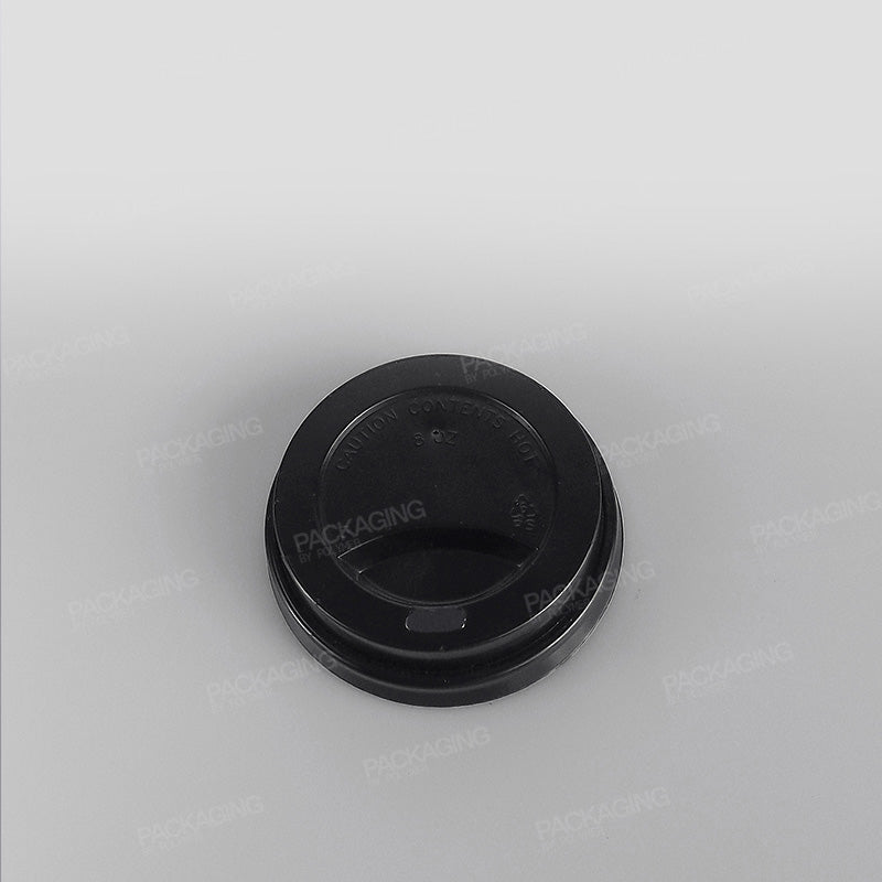 Hippo Hot Plastic Lid - Black Domed