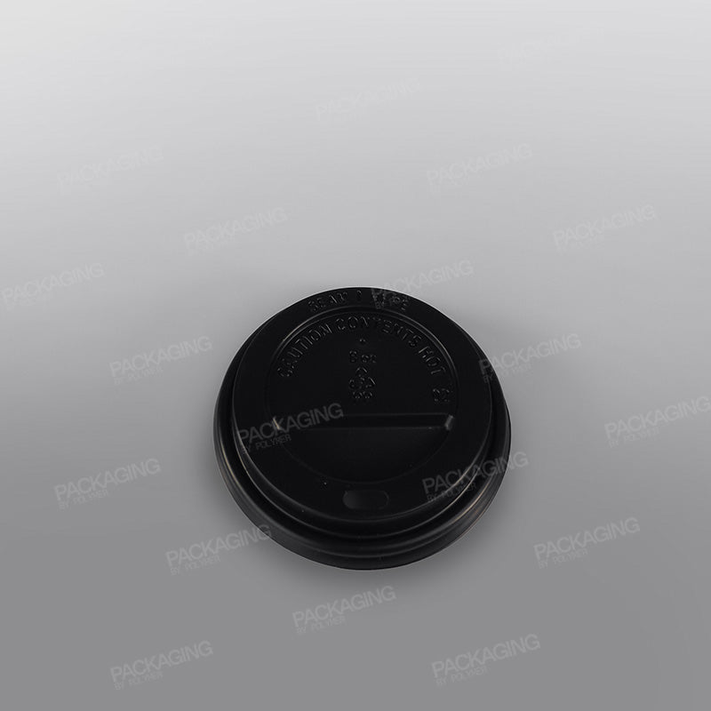Hippo Hot Plastic Lid - Black Domed