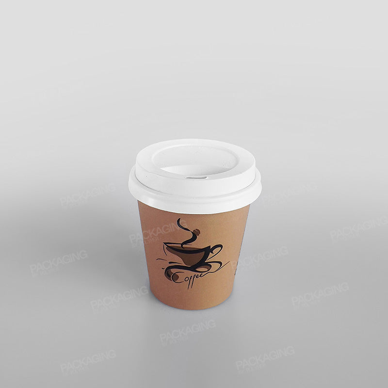 Hippo Hot Plastic Lid - White Domed