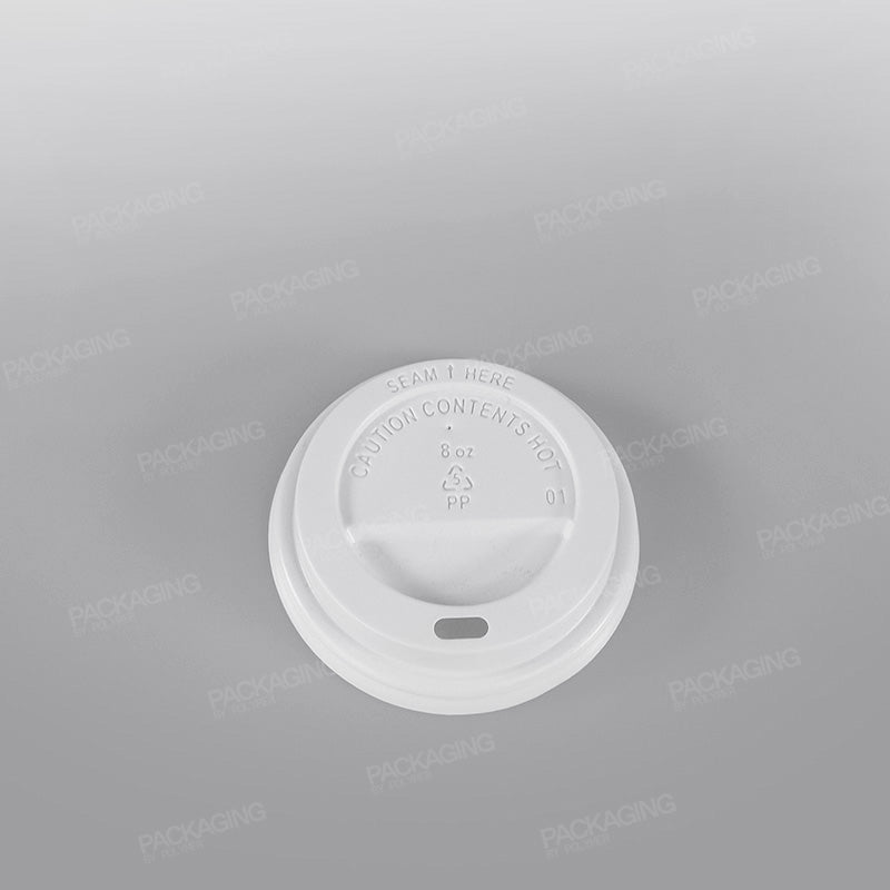 Hippo Hot Plastic Lid - White Domed