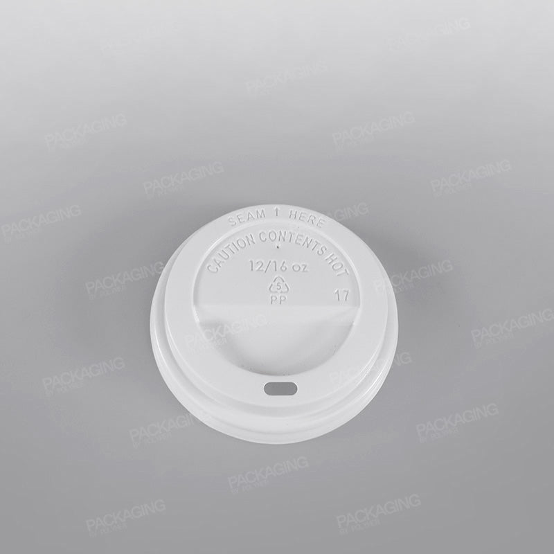 Hippo Hot Plastic Lid - White Domed