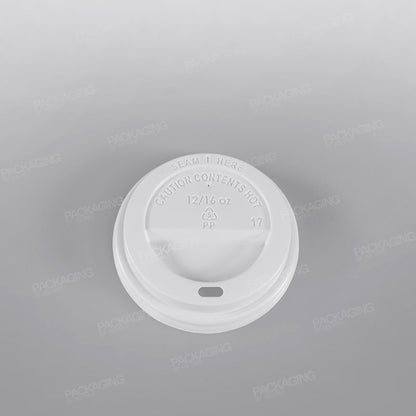 Hippo Hot Plastic Lid - White Domed