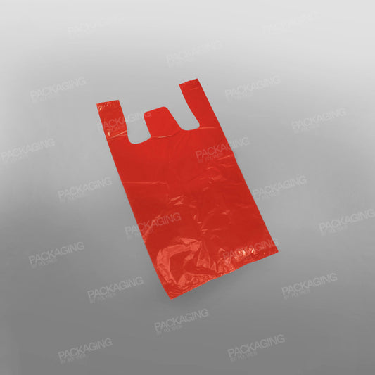 Red Plastic Carrier Bag