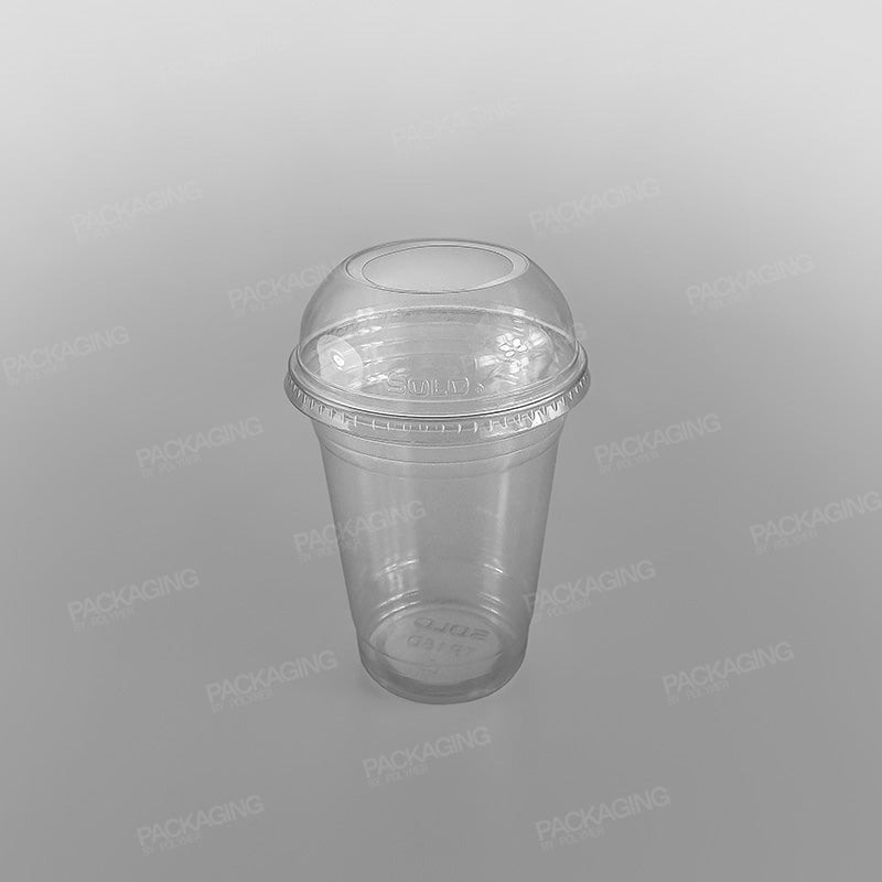 Solo Plastic Lid Domed, Extra Wide Hole [To Fit 12oz & 20oz Cups - PLC03, PLC06]