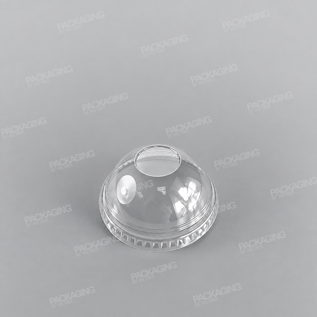 Somoplast Clear Domed Lid Closed/No Hole