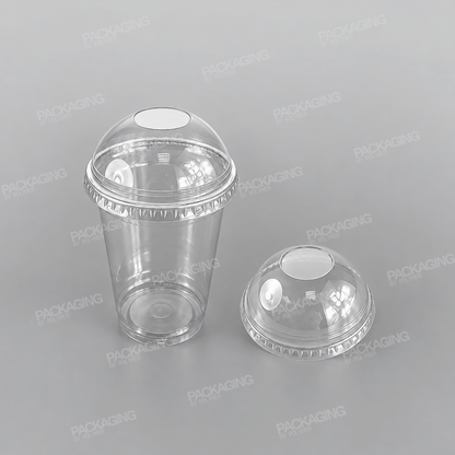 Somoplast Clear Domed Lid Closed/No Hole