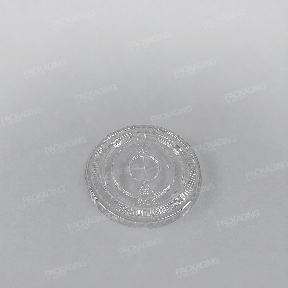 Recycled Plastic Flat Lid With Straw Slot To Fit 9oz Cup PLC09G
