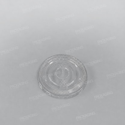 Recycled Plastic Flat Lid With Straw Slot To Fit 9oz Cup PLC09G