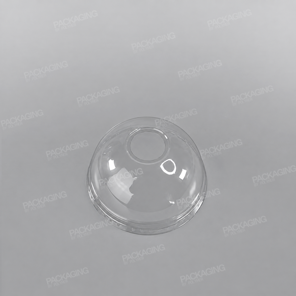 Go-Pak Clear rPET Domed Lid - 9oz Closed/No Hole