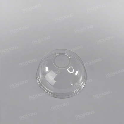 Go-Pak Clear rPET Domed Lid - 9oz Closed/No Hole